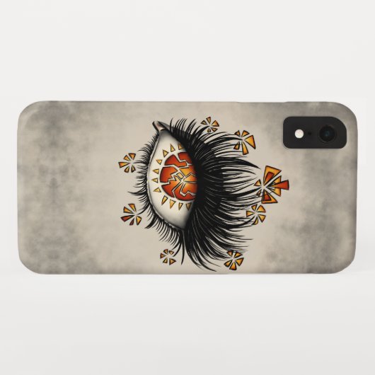 Dwingende ogen van de digitale lava-kunst Case-Mate iPhone case (Achterkant (horizontaal))