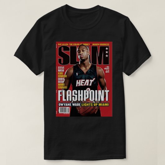 Dwyane Wade Basket Slam T-shirt (Design voorkant)