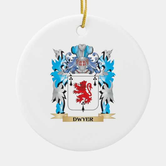Dwyer Coat of Arms - Familiecrest Keramisch Ornament (Voorkant)