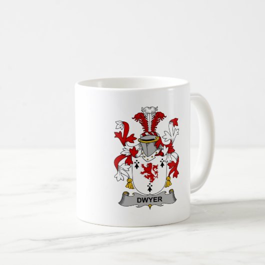 Dwyer Family Crest Koffiemok (Voorkant rechts)