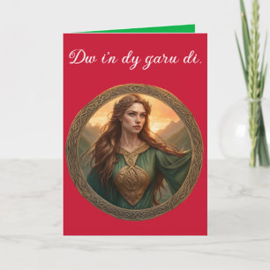 Dwynwen de patronesheilige van geliefden kaart