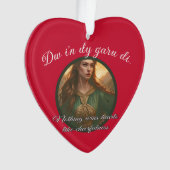 Dwynwen Niets wint harten als vrolijkheid Quot Ornament (voorkant)