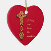 Dwynwen Nothing Wins Hearts Like Cheerfulness  Keramisch Ornament (Rechts)