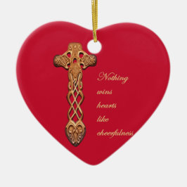 Dwynwen Nothing Wins Hearts Like Cheerfulness  Keramisch Ornament