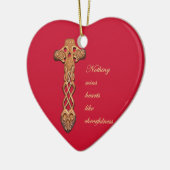 Dwynwen Nothing Wins Hearts Like Cheerfulness  Keramisch Ornament (Links)