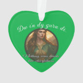 Dwynwen Nothing Wins Hearts Like Cheerfulness Quot Ornament (achterkant)