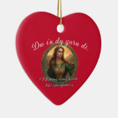 Dwynwen The Patron Saint Of Lovers Keramisch Ornament (Rechts)