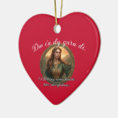 Dwynwen The Patron Saint Of Lovers Keramisch Ornament (Links)