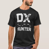 DX DAD Morse Code Jager T-shirt (Voorkant)