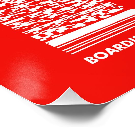 DXB Dubai luchthaven Perfect Poster (Hoek)