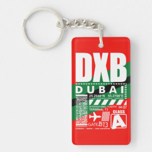 DXB Dubai luchthaven Sleutelhanger