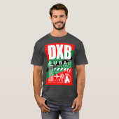 DXB Dubai luchthaven T-shirt (Voorkant volledig)