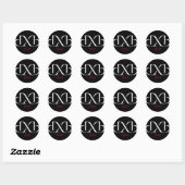 DXB Dubai Ronde Sticker (Vel)