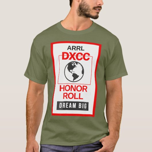DXCC Honor Roll Ham Radio - Black ARRL Hamradio T-shirt (Voorkant)