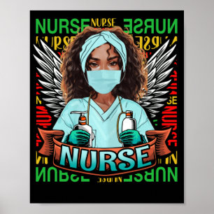 Dy Black Nurse 2022 Costume Black History Maand Poster