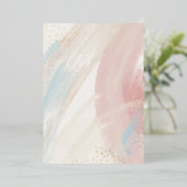 DY Blank Waterverf & Gold Foil party Invitation Folie Uitnodiging (Staand Voorkant)