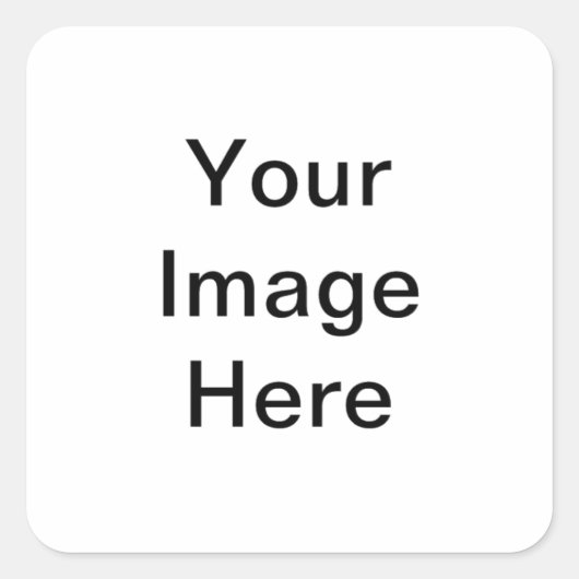 DY Design Your Ewn Zazle Cadeobject Vierkante Sticker (Voorkant)