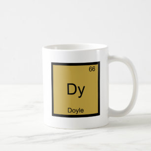 Dy - Doyle Grappig Chemie Element Symbool T-shirt Koffiemok