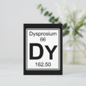 Dy - Dysprosium Briefkaart (Staand voorkant)