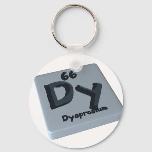 Dy Dysprosium Sleutelhanger (Voorkant)