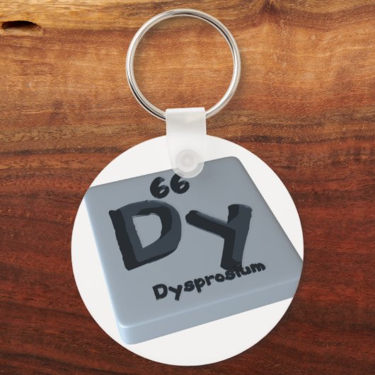 Dy Dysprosium Sleutelhanger (Voorkant)