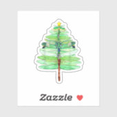Dy Funny Dragonfly Christmas Tree Xmas Insect Love Sticker (Vel)