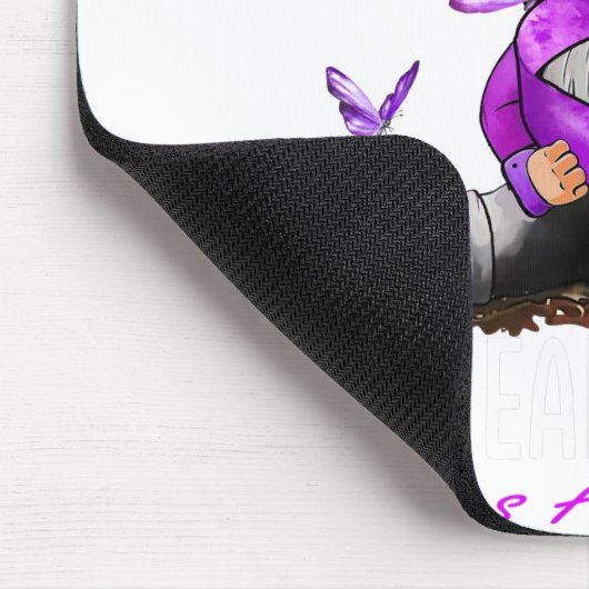 Dy in mei Draag we Paarse Lupus Bewustheid Maand Muismat (Hoek)