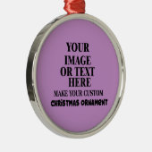 DY Maak uw eigen, aangepaste kerstmis Metalen Ornament (Rechts)