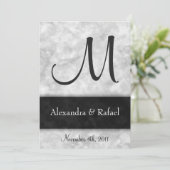 DY Marble Wedding Invitations Kaart (Staand voorkant)
