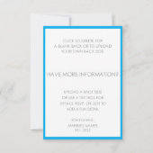 DY Print je eigen RSVP, Info of Hartelijk dank RSVP Kaartje (Achterkant)