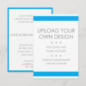 DY Print je eigen RSVP, Info of Hartelijk dank RSVP Kaartje (Voorkant / Achterkant)