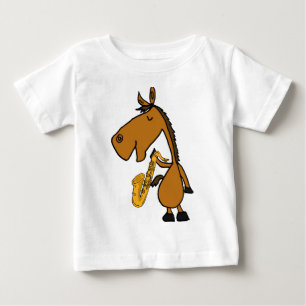 DY- Shirt voor poolpaarden en saxofonen