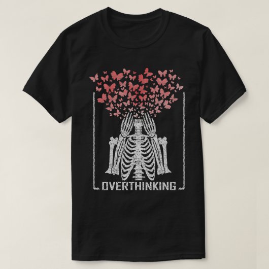 Dy Skeleton Overdenkende Butterfly Lover Costuum M T-shirt (Design voorkant)