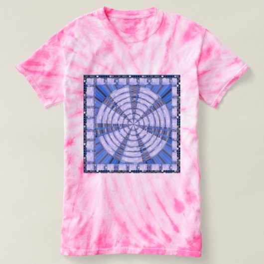 DY vervangt FOTO AFBEELDING blauw CHAKRA T-shirt (Design voorkant)