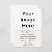 DY - Weddenschap Hartelijk dank Bedankkaart (Voorkant / Achterkant)