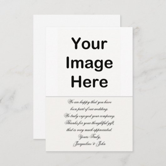 DY - Weddenschap Hartelijk dank Bedankkaart (Voorkant / Achterkant)