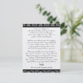 DY Weddenschapstabel Bedankt (Staand voorkant)