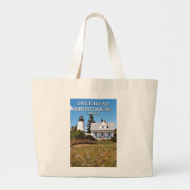 Dyce Head Lighthouse, Maine Jumbo Canvas tas