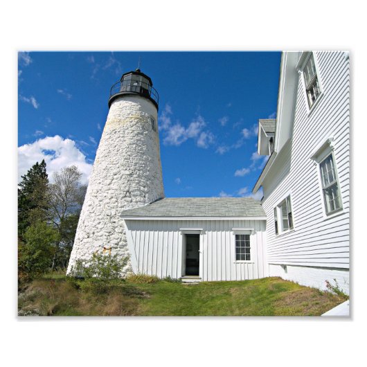 Dyce Head-vuurtoren, Castine Maine Foto afdrukken (Voorkant)