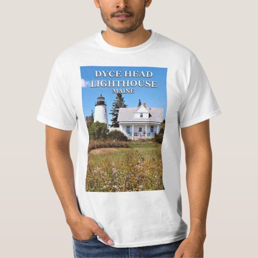 Dyce Head-vuurtoren, Castine Maine T-Shirt (Voorkant)