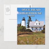 Dyce Head vuurtoren, Maine Briefkaart (Voorkant / Achterkant)