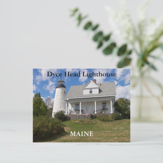Dyce Head vuurtoren, Maine Briefkaart (Staand voorkant)