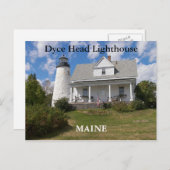 Dyce Head vuurtoren, Maine Briefkaart (Voorkant / Achterkant)