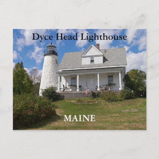 Dyce Head vuurtoren, Maine Briefkaart (Voorkant)