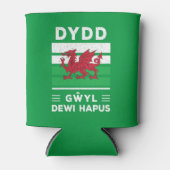 Dydd Garreyl Dewi Hapus Happy St Davids Day 2 Blikjeskoeler (Voorkant)