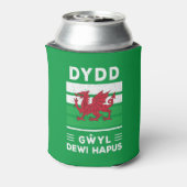 Dydd Garreyl Dewi Hapus Happy St Davids Day 2 Blikjeskoeler (Blikje Achterkant)