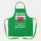 Dydd Garreyl Dewi Hapus Happy St Davids Day 2 Schort (Voorkant)