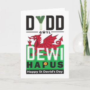 Dydd Garreyl Dewi Hapus Happy St Davids Day 6 Kaart
