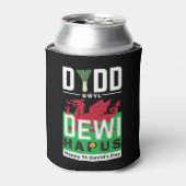 Dydd Garreyl Dewi Hapus Happy St Davids Day 7 Blikjeskoeler (Blikje Voorkant)