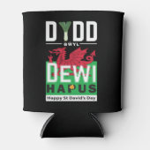 Dydd Garreyl Dewi Hapus Happy St Davids Day 7 Blikjeskoeler (Voorkant)